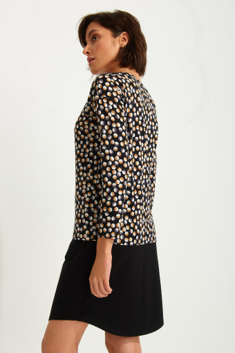 Dzianinowy top z nadrukiem