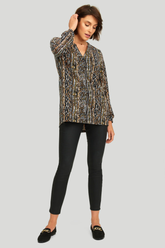 Dzianinowa tunika z nadrukiem