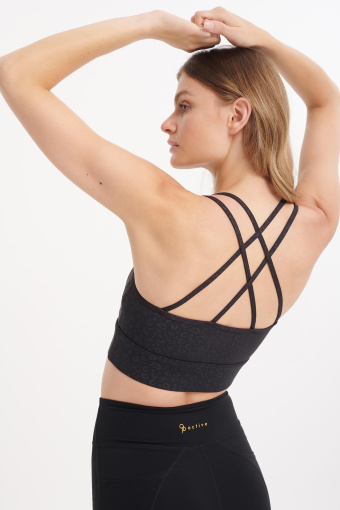 Sportowy top w zwierzęcy nadruk