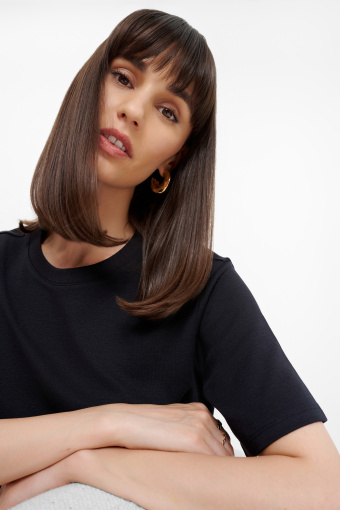 Czarny top z bawełny Czarny top z bawełny