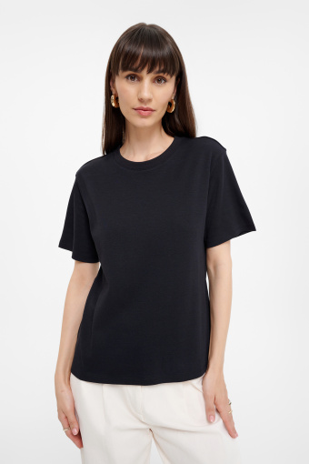 Czarny top z bawełny Czarny top z bawełny