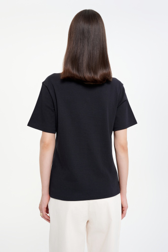 Czarny top z bawełny Czarny top z bawełny