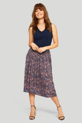 Bawełniany top z ozdobnym detalem przy dekolcie