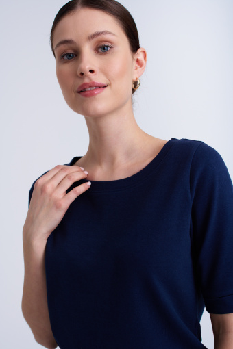 Top w kolorze granatowym