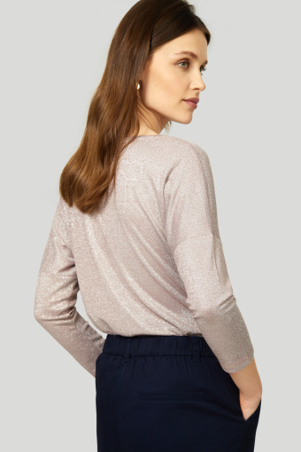 Wiskozowy top z połyskiem