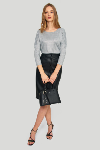 Wiskozowy top z połyskiem