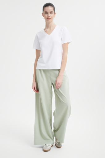 Basicowy biały top bawełniany 