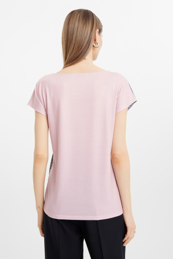 Luźny top z nadrukiem