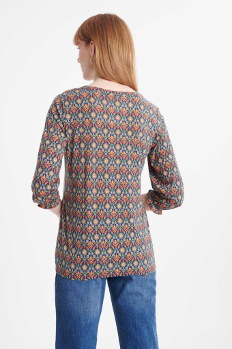 Stylowy top z kolorowym nadrukiem