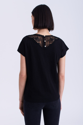 Czarny top z koronką Czarny top z koronką