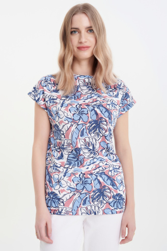 Top z krótkim rękawem multikolor