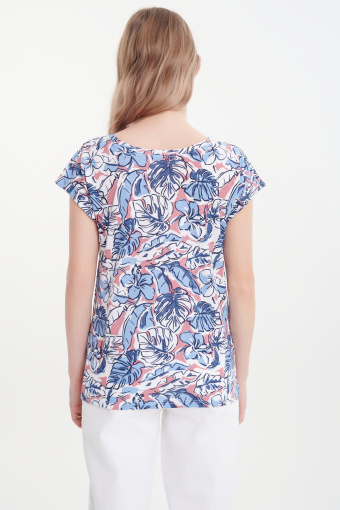 Top z krótkim rękawem multikolor