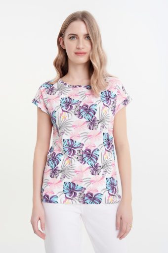 Uniwersalny top w kwiaty Uniwersalny top w kwiaty