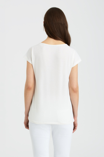 Stylowy top z kolorowym nadrukiem Stylowy top z kolorowym nadrukiem