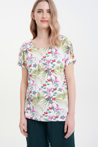 Multikolorowy top tropic