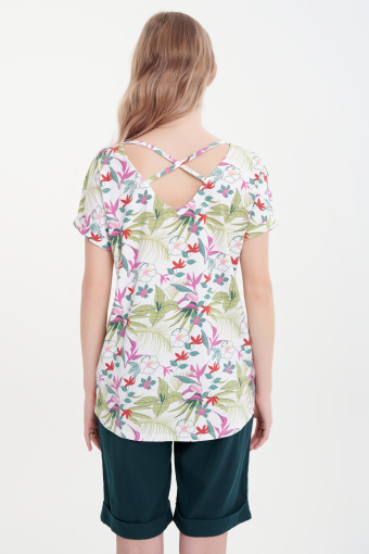 Multikolorowy top tropic