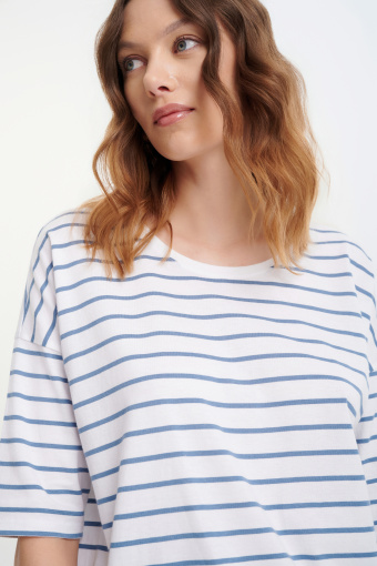 Top w paski oversize 