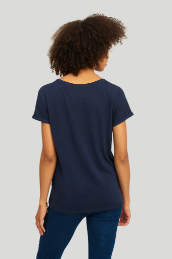 Bawełniany top o luźnym kroju