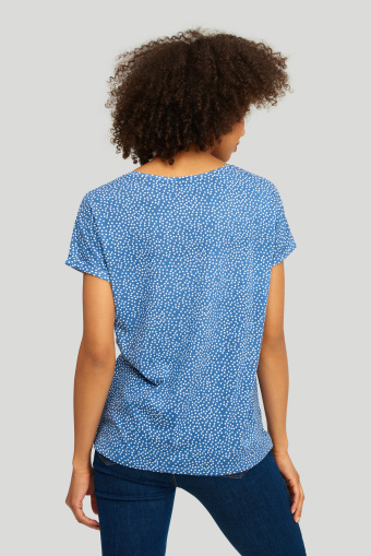 Bawełniany top o luźnym kroju