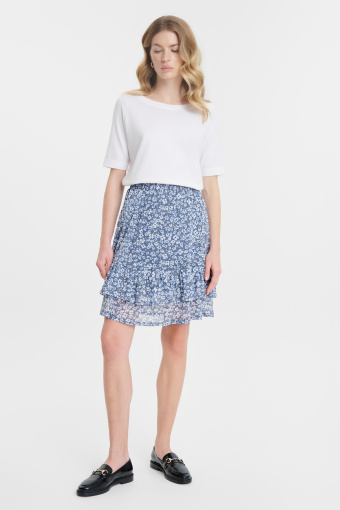 Top z bawełny w białym kolorze