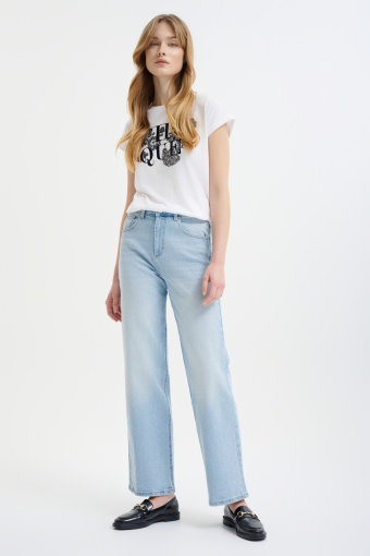 Biały top z printem 