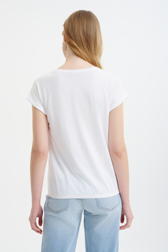 Biały top z printem 