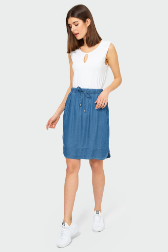 Bawełniany top z koronką