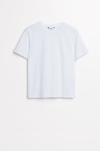 Top w stylu basic, biały