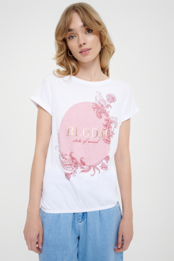 Top casual z grafiką