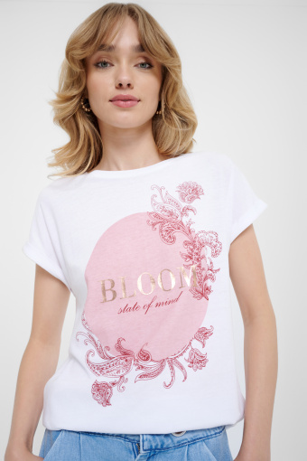 Top casual z grafiką