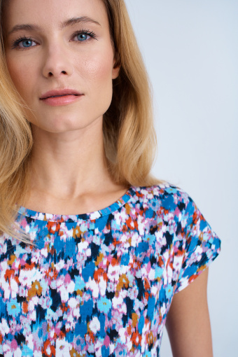 Luźny top w łączkę