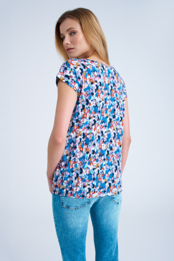 Luźny top w łączkę