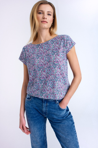 Top z motywem paisley