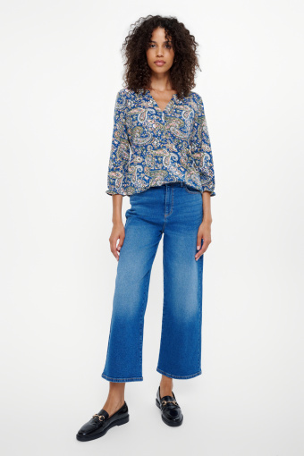 Top z nadrukiem ciemnoniebieski