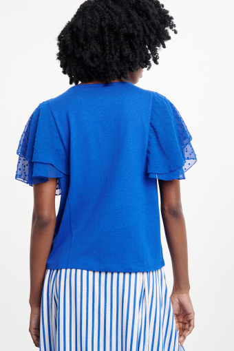 Stylowy top w kobaltowym kolorze