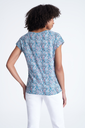 Basicowy top z kolorowym printem