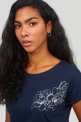 Bawełniany top z nadrukiem