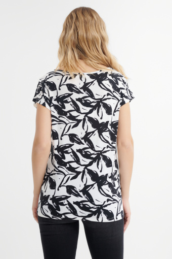 Top w kwiatowy motyw 