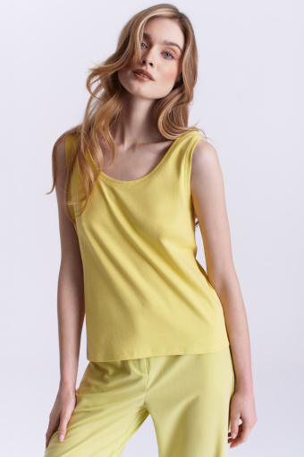 Top na ramiączkach w kolorze limonki Top na ramiączkach w kolorze limonki