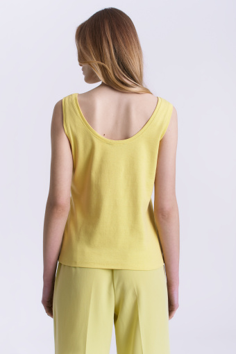 Top na ramiączkach w kolorze limonki Top na ramiączkach w kolorze limonki