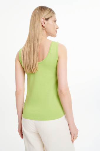 Top w kolorze limonki