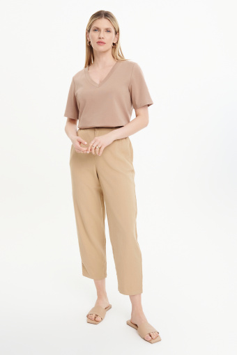 Beżowy luźny top Beżowy luźny top