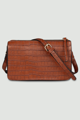 Brązowa torebka z kieszenią z przodu Brązowa torebka z kieszenią z przodu