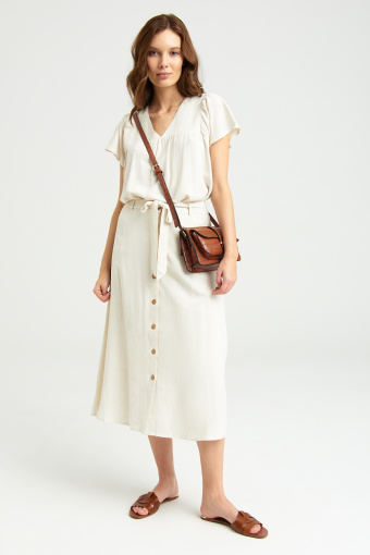 Brązowa torebka z kieszenią z przodu Brązowa torebka z kieszenią z przodu