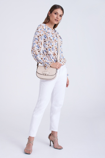 Beżowa torebka listonoszka