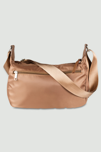 Torebka listonoszka, jasny beż