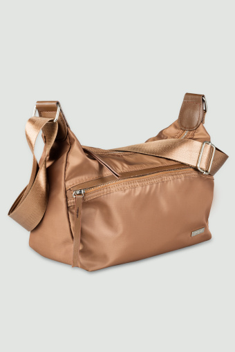 Torebka listonoszka, jasny beż