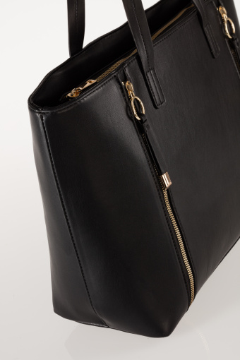 Czarna torba shopper