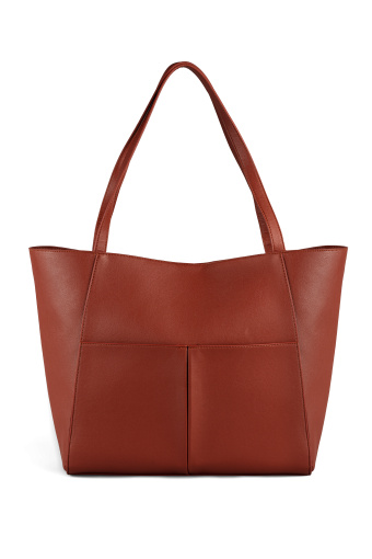 Torebka shopperka, brązowa