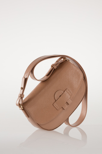 Beżowa listonoszka basic